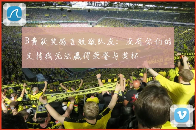 B费获奖感言致敬队友：没有你们的支持我无法赢得荣誉与奖杯